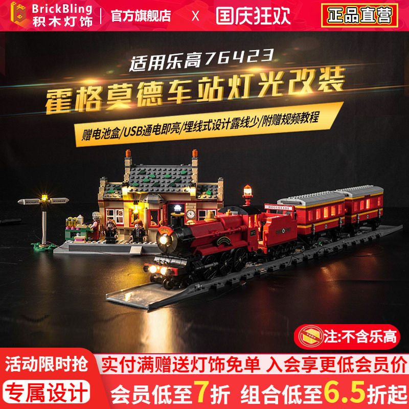 适用乐-高莫德车站灯饰展示盒