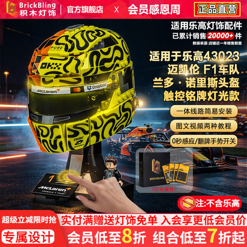 43023迈凯伦F1诺里斯头盔灯饰