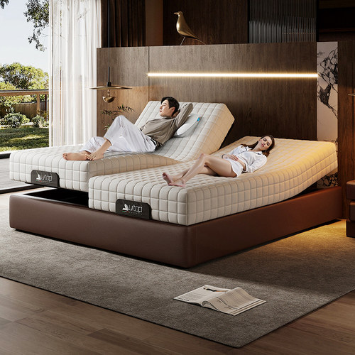 无床头零重力夫妻互不打扰双人床轻奢主卧室高级储物床电动智能床