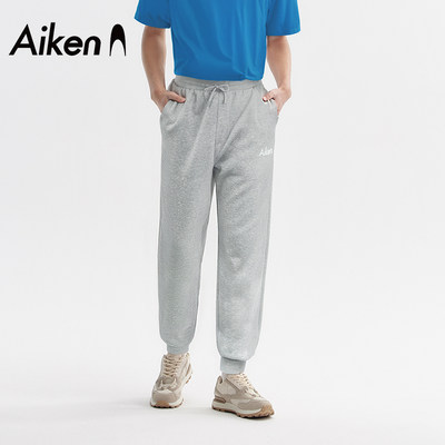 aiken/爱肯AIKEN Classic small logo 印花收脚卫裤舒适休闲