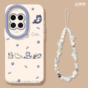 适用华为nova14手机壳女新款 猫咪兔子10卡通ultra软hi nova13pro保护套全包novo12硅胶11防摔8天使眼7se活力版