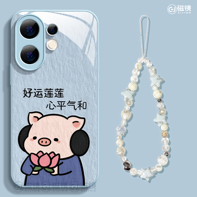 卡通,创意钢化玻璃vivos30手机壳