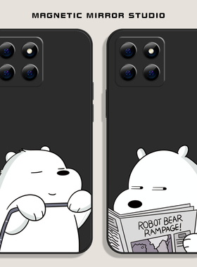 适用小米15ultra手机壳17新款mix4可爱白熊10s液态civi3硅胶红米note13pro卡通k60软k70男12x女12spro至尊版9