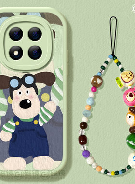 适用红米note15pro手机壳女新款note14保护套小米小羊皮note13pro硅胶防摔10por+掌门狗狗redmi卡通12turbo软