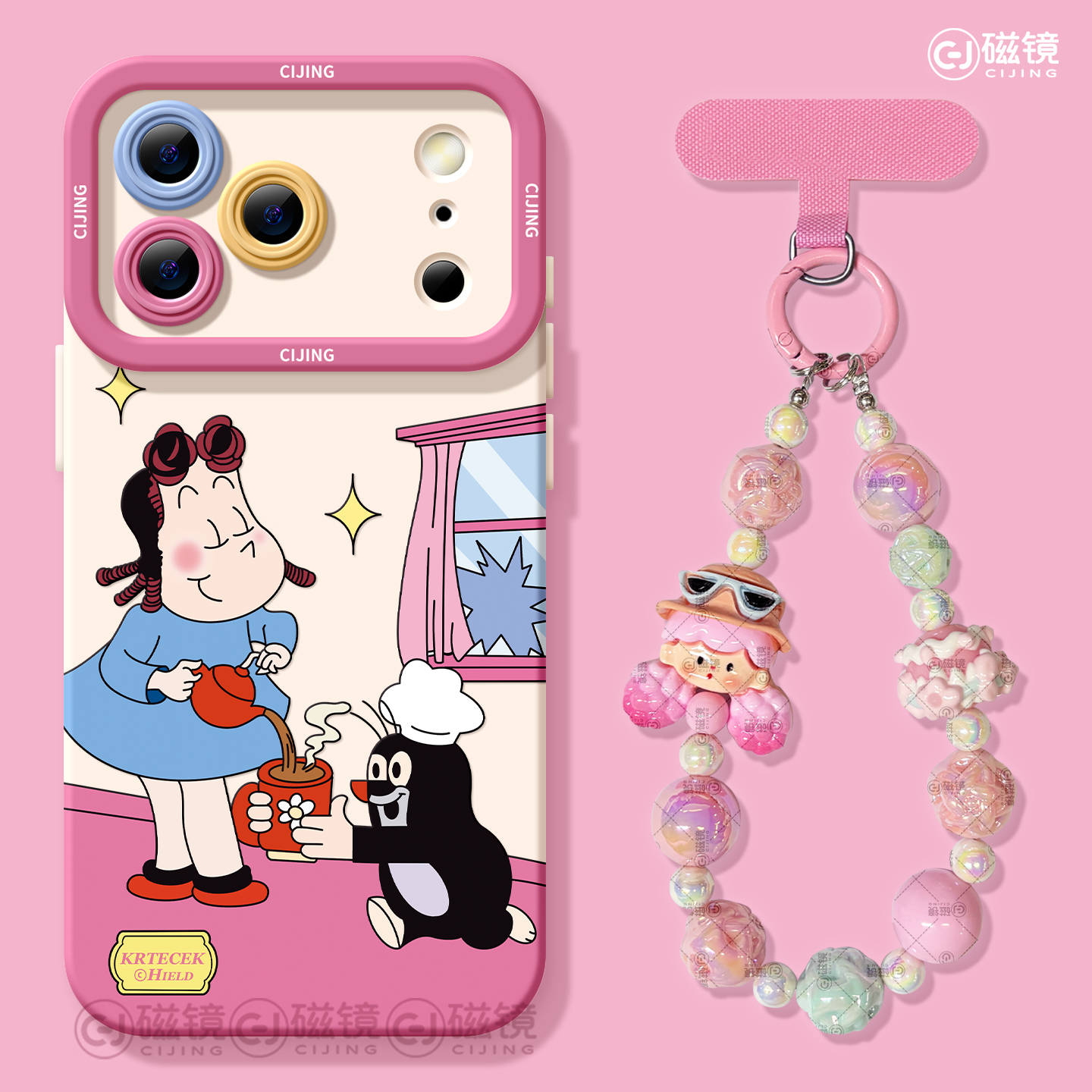 卡通,可爱硅胶iphone17pro手机壳