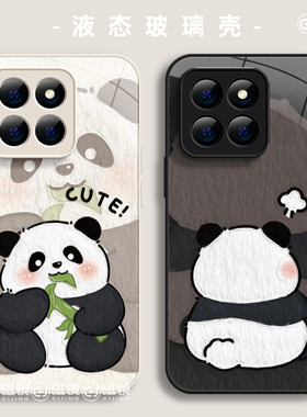 适用小米红米k80手机壳note14pro/12新款k70/60可爱熊猫13ultra玻璃2civi3硅胶17卡通40硬50男15女spro至尊版