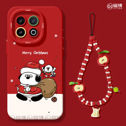 适用iqoo15手机壳女款iqoo11s保护套硅胶13全包防摔vivo爱酷9天使眼neo8pro软外圣诞节7se竞速版0卡通狗12pro