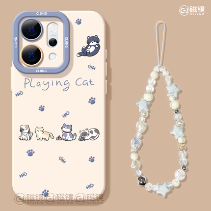 适用opporeno14手机壳女新款reno12pro+保护套13全包9pro硅胶8防摔reno7se天使眼oppo软外壳6猫咪兔子5卡通10