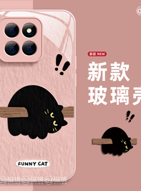 适用红米note14pro手机壳小米17新款k70/60呆萌猫咪13ultra玻璃2civi3硅胶12卡通40硬k80/50男15女spro至尊版