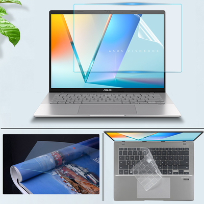 华硕无畏Pro14/Pro16 酷睿版 2025款防尘键盘膜S3607屏幕保护膜S3407C钢化膜14/16寸无畏14/16防蓝光防窥膜