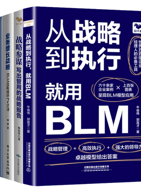 战略制定与执行四本套装：麦肯锡战略管理+战略参谋+战略管理有方法+业务增长战略:BLM战略规划7步法/识干家企业