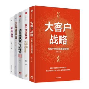 陈军大客户营销与渠道战略全5册：大客户战略：大客户全生命周期管理+客户价值战略：以终为始的客户终身价值管理+销售团队就该这