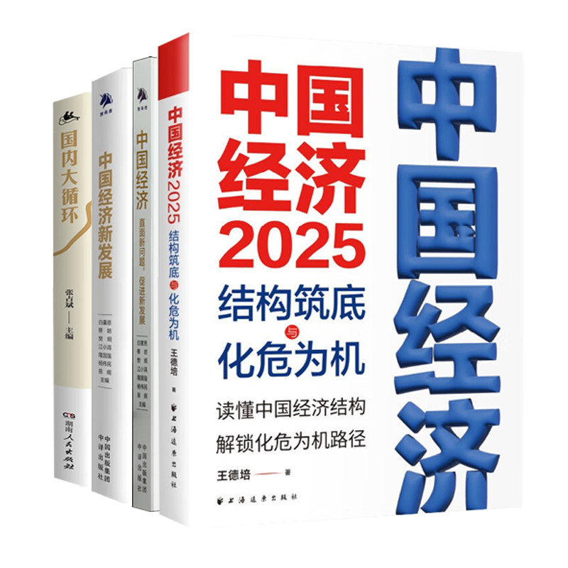 2025中国经济新发展4册:结构筑底与化危为机+直面新问题促进新发展+中国经济新发展+国内大循环