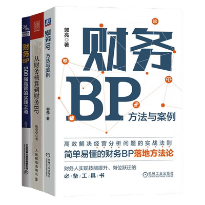 财务BP财务人员3册：财务BP：方法与案例+从财务核算到财务BP 财务人员转型进阶指南+财务BP：500强高管的实践之道