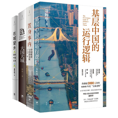 中国基层体制内的生态图景全4册：基层中国的运行逻辑+置身事内：中国政府与经济发展+大国大城+在城望乡 : 田野中国五讲