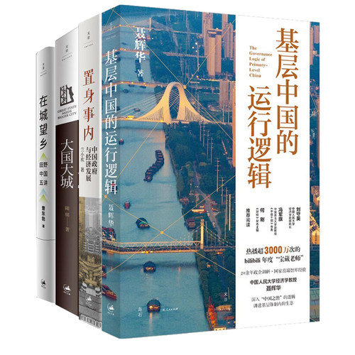 中国基层体制内的生态图景全4册：基层中国的运行逻辑+置身事内：中国政府与经济发展+大国大城+在城望乡 : 田野中国五讲