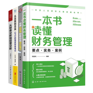 财务进阶与成长4本：一本书读懂财务管理：要点·实务·案例+世界500强财务总监成长笔记+从总账到总监+从财务分析到经营分析