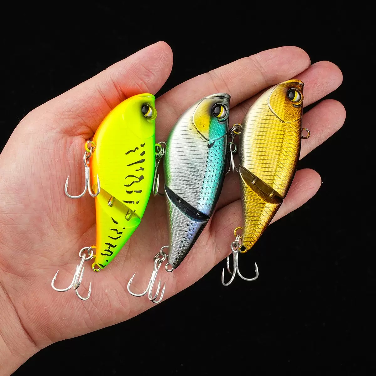 8cm沉水颤动型双节泳饵路亚饵