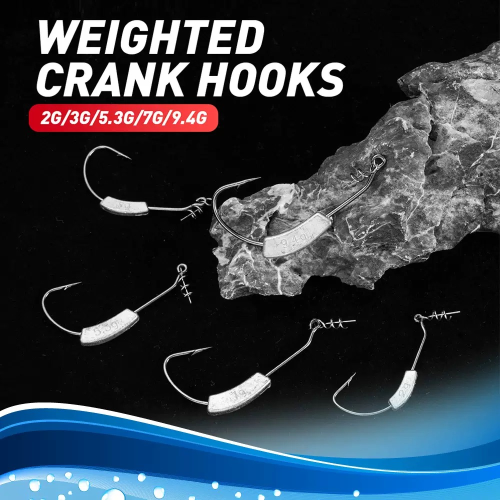 路亚钩带弹簧锁针带铅2g3g5g7g9g