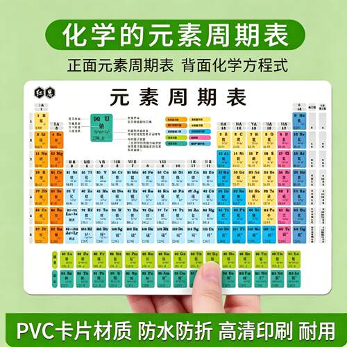 【老师推荐】初中化学元素周期表数学物理知识化学方程式文具yz