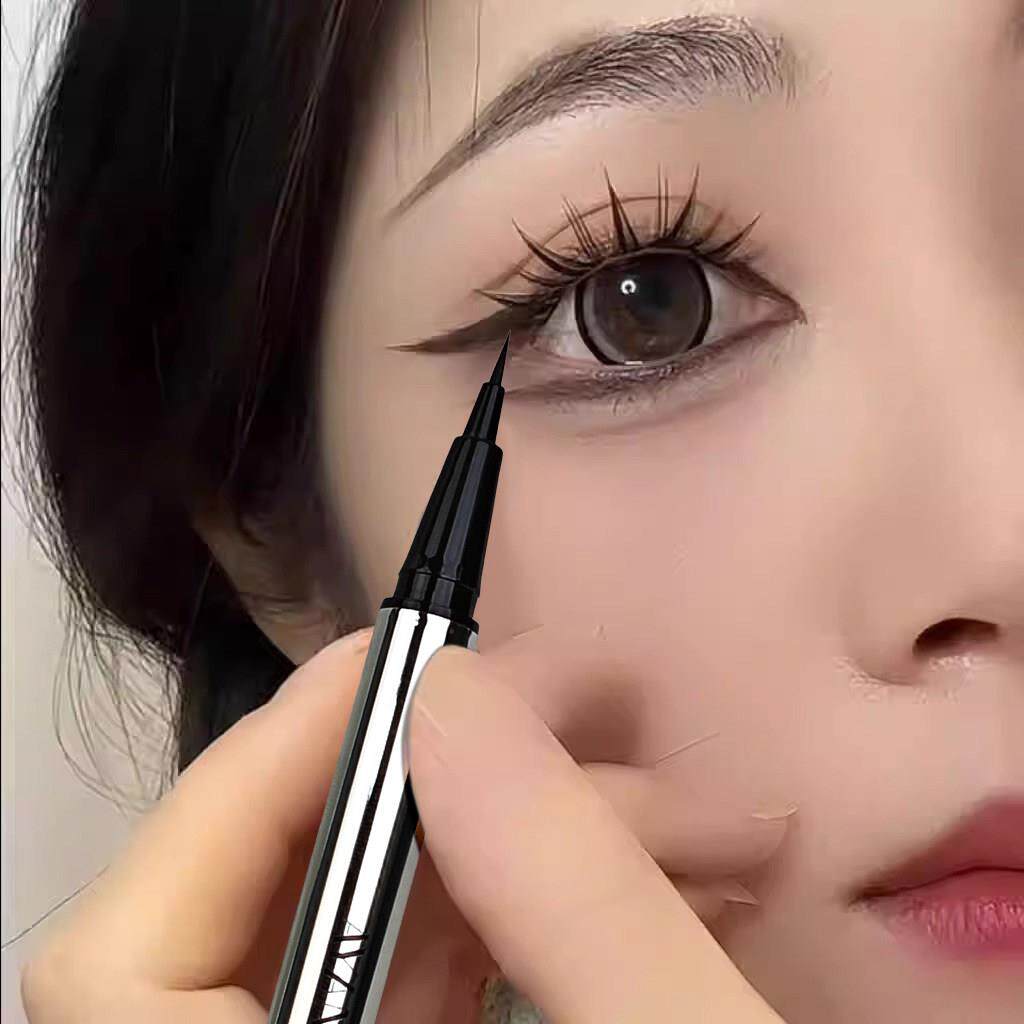 AY极细双头眼线液笔不易晕染防水汗持久初学者棕色下至睫毛修正笔