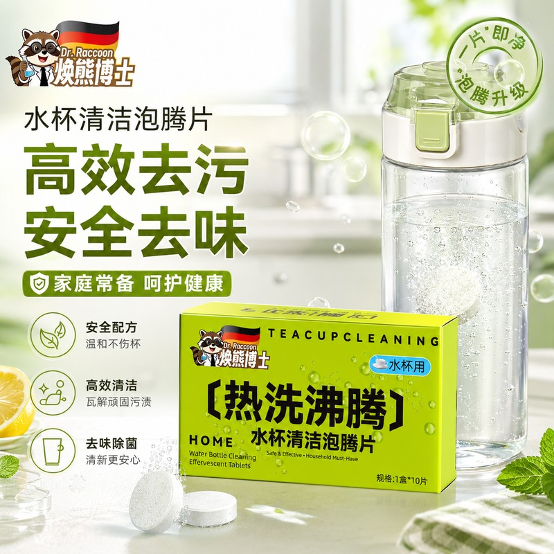 焕熊博士水杯清洁泡腾片