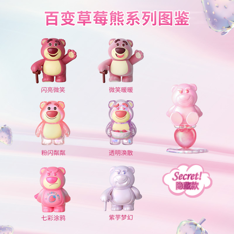 名创优品百变草莓熊系列摆件