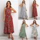 Vacation Halter Maxi Summer Dress Women Strapless Sundress