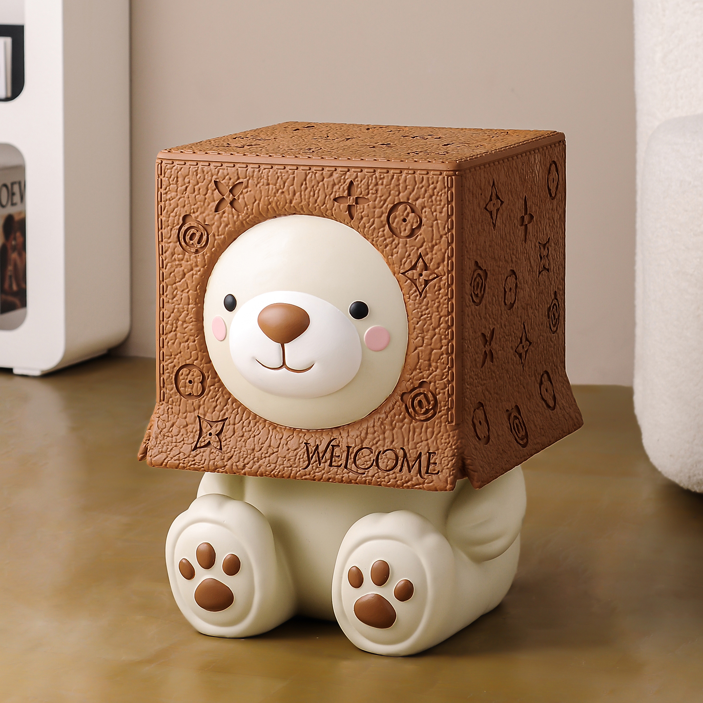 沛纳丽可爱卡皮巴拉落地摆件