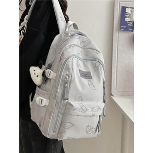 韩系书包2026冬新款初中女生高颜值小众ins高中生大容量双肩包