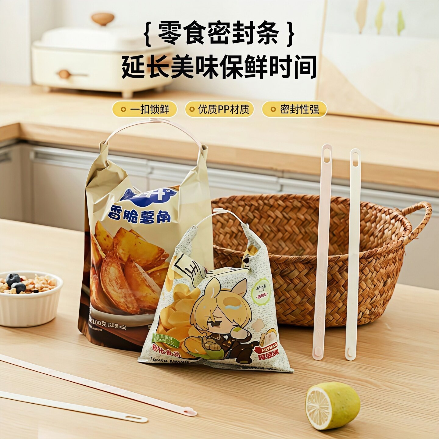 厨房食品卡扣封口夹防潮保鲜图片