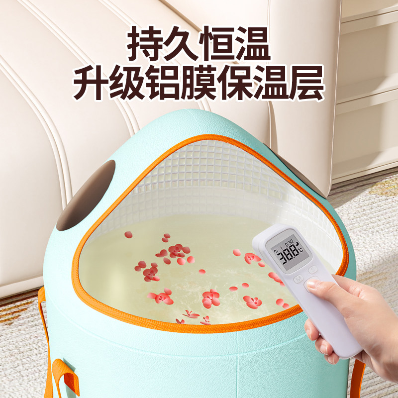 萌趣皮革泡脚桶家用款过小腿高深足浴桶宿舍泡脚神器便携式泡脚盆,家庭/个人清洁工具,足浴盆/足浴桶,淘宝优惠券,粉丝福利购,淘宝优惠卷