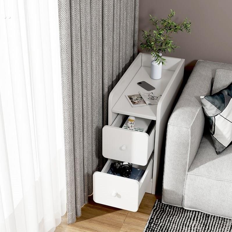 客厅沙发旁边的柜子沙发边柜侧边柜超窄沙发斗柜长窄型小茶几储物