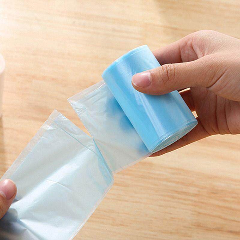 桌面小垃圾袋小号办公室家用车载专用加厚一次性迷你塑料袋粘贴式