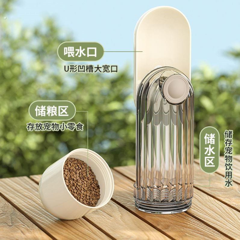 狗狗外出水杯喝水器可携式水壶猫饮水喂水瓶户外遛狗随行杯宠物用