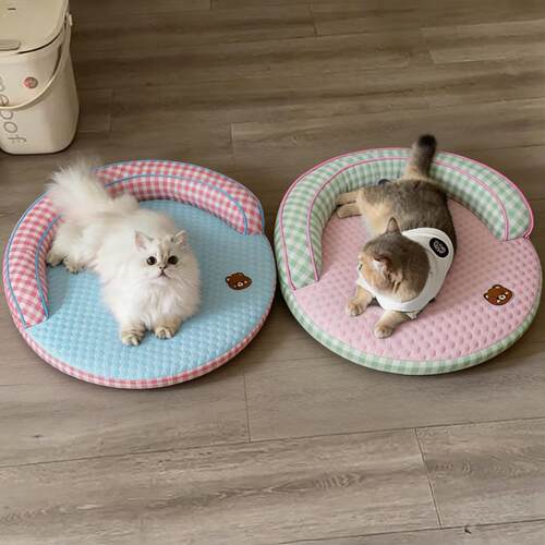 宠物冰垫猫咪冰垫夏天睡觉垫子狗狗凉席夏季猫窝可拆洗冰豆豆凉垫