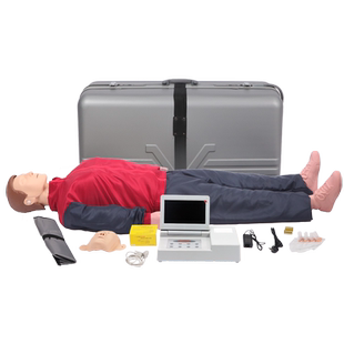 弘模心肺复苏模拟人全半身CPR急救训练橡皮人体模型胸外按压操作医学用教学假人工呼吸模拟人除颤仪