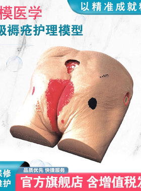 弘模HOM/10高级压疮(褥疮)护理模型 褥疮护理练习模型练习道具老年护理模拟人体模型
