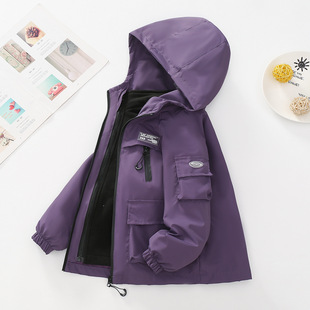 日本品质儿童冲锋衣三合一防风防水登山服中大童滑雪服男童春秋冬