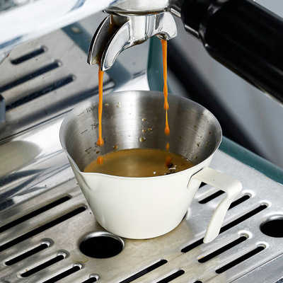 KAKAW咖啡萃取杯浓缩咖啡杯304不锈钢咖啡液萃取杯量杯接液浓缩杯