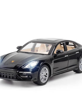 新款(泡沫盒）1:24仿真帕拉梅拉合金车模6开声光儿童玩具收藏摆件