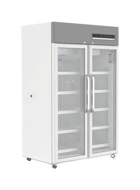中科美菱YC-990L冷藏箱2~8℃立式左右双玻璃门990升实验冰箱