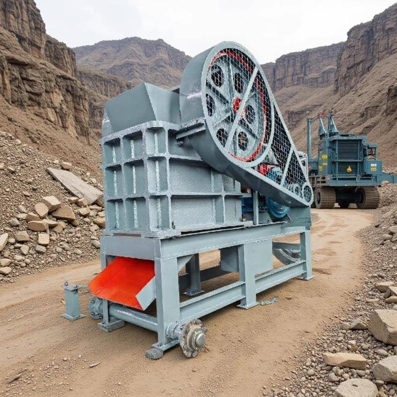 花岗岩石灰石破碎机矿山设备老虎口厂家移动柴油机驱动鄂式破碎机