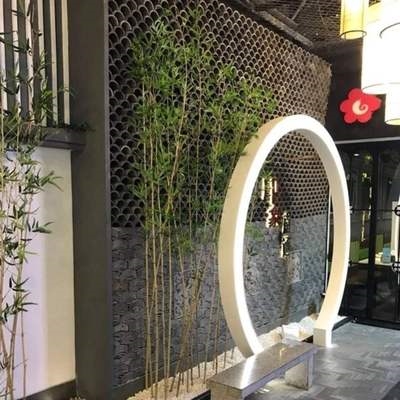 瓦片建筑中式立铺地装饰烧制加工瓦镂空茶楼新半t圆景观背景墙仿