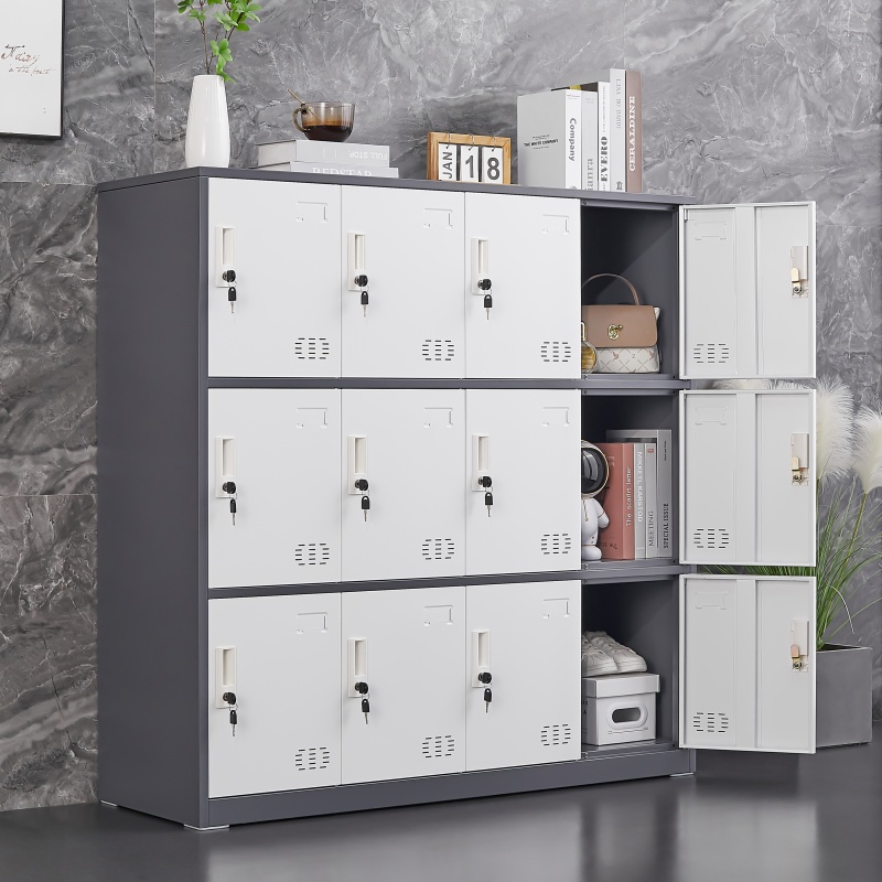 更衣柜宿舍铁皮柜子家用学生书包柜储物柜教室存包柜密码锁小矮柜