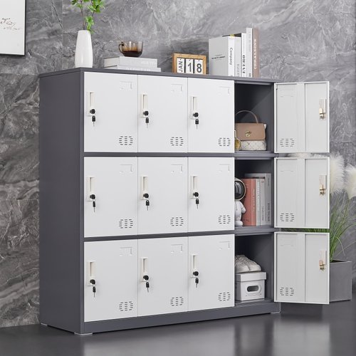 更衣柜宿舍铁皮柜子家用学生书包柜储物柜教室存包柜密码锁小矮柜