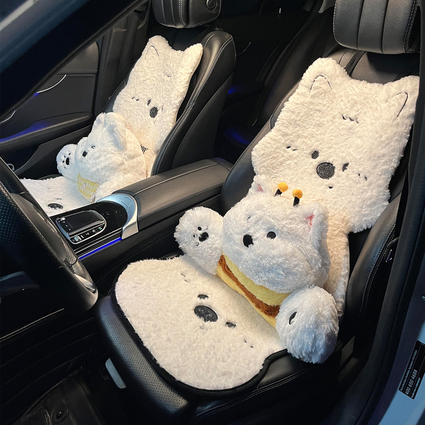 【9m！敲可爱西高地毛绒坐垫】