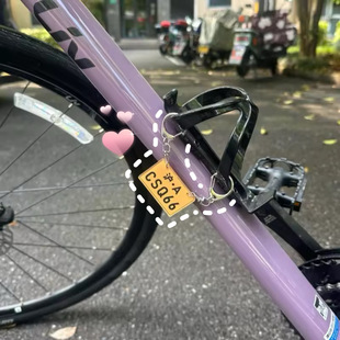 山地自行车小配饰定制公路车亚克力迷你小车牌单车挂件饰骑行装备