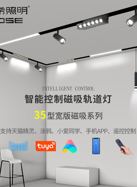 乔希照明35磁吸轨道灯智能暗装