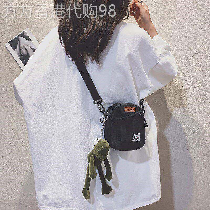 热销女包时尚小包包女新款百搭日系单肩斜挎包韩版原宿学生帆布包